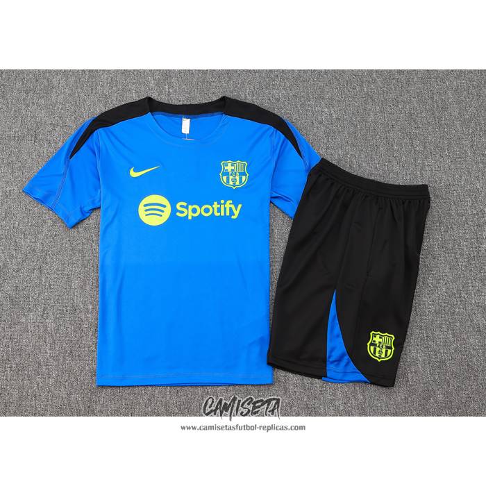 Chandal del Barcelona 2024-2025 Manga Corta Azul - Pantalon Corto